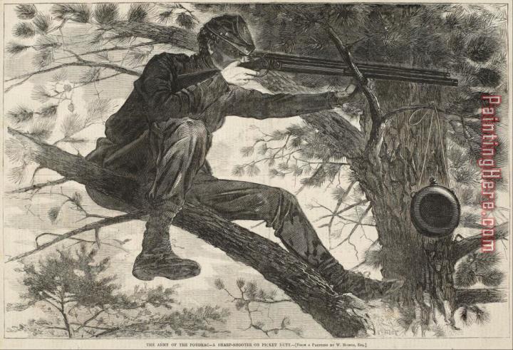 Winslow Homer The Army of The Potomac a Sharp Shooter on Picket Duty